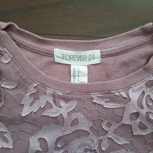 Forever 21 Mauve Pullover Shirt, Size S - Picture 3 of 4